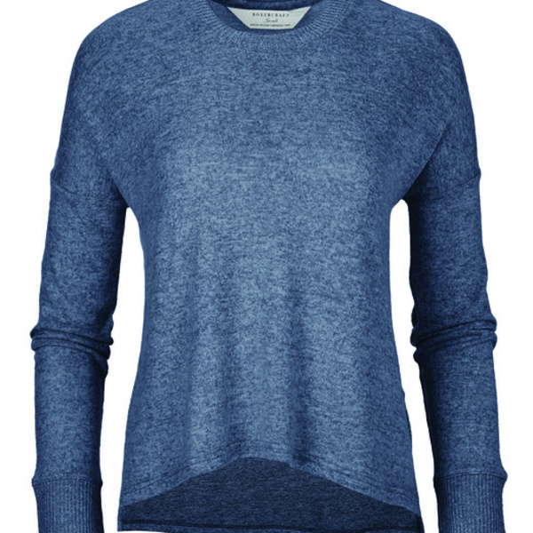 Ladies' Cuddle Soft Boxy Crewneck Sweatshirt Thumbnail