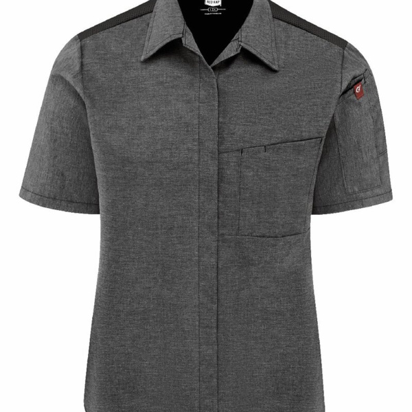 Women's Poplin Airflow Cook Shirt with OilBlok Thumbnail