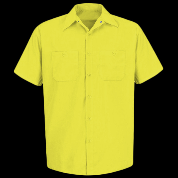 Men's Tall Enhanced Visibility Short Sleeve Work Shirt Thumbnail