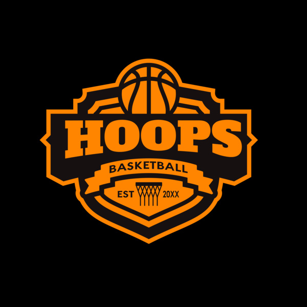 Hoops Basketball logo template 04 Thumbnail
