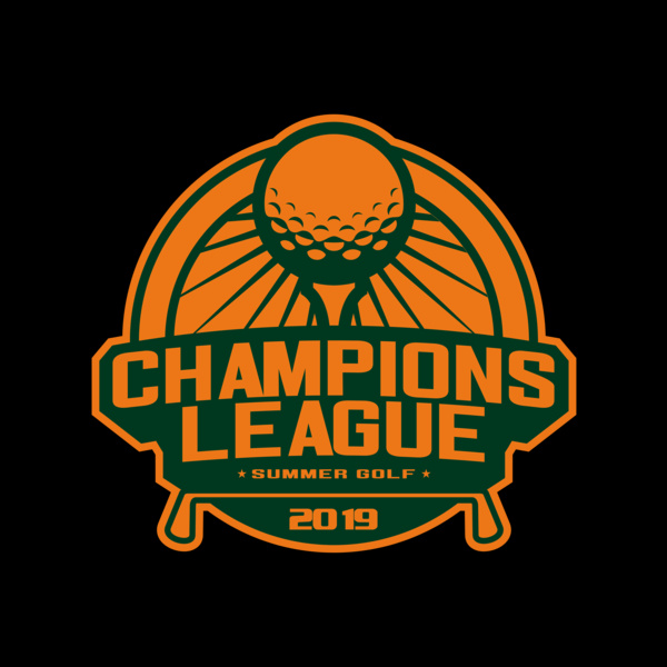 Champions League Summer Golf logo template Thumbnail