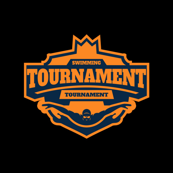 Swimming Tournament logo template Thumbnail