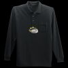 Long Sleeve Silk Touch Polo with Pocket Thumbnail