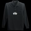 Long Sleeve Silk Touch Polo with Pocket Thumbnail