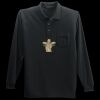Long Sleeve Silk Touch Polo with Pocket Thumbnail