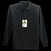 Long Sleeve Silk Touch Polo with Pocket Thumbnail