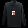 Long Sleeve Silk Touch Polo with Pocket Thumbnail