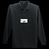 Long Sleeve Silk Touch Polo with Pocket Thumbnail