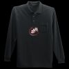 Long Sleeve Silk Touch Polo with Pocket Thumbnail