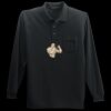 Long Sleeve Silk Touch Polo with Pocket Thumbnail
