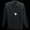 Long Sleeve Silk Touch Polo with Pocket Thumbnail