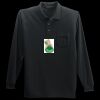 Long Sleeve Silk Touch Polo with Pocket Thumbnail