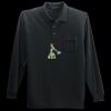 Long Sleeve Silk Touch Polo with Pocket Thumbnail