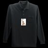 Long Sleeve Silk Touch Polo with Pocket Thumbnail