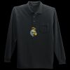 Long Sleeve Silk Touch Polo with Pocket Thumbnail