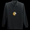 Long Sleeve Silk Touch Polo with Pocket Thumbnail