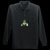 Long Sleeve Silk Touch Polo with Pocket Thumbnail