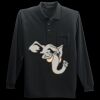 Long Sleeve Silk Touch Polo with Pocket Thumbnail