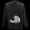 Long Sleeve Silk Touch Polo with Pocket Thumbnail
