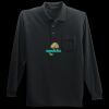 Long Sleeve Silk Touch Polo with Pocket Thumbnail