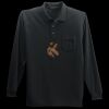 Long Sleeve Silk Touch Polo with Pocket Thumbnail
