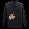Long Sleeve Silk Touch Polo with Pocket Thumbnail