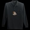 Long Sleeve Silk Touch Polo with Pocket Thumbnail