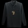 Long Sleeve Silk Touch Polo with Pocket Thumbnail