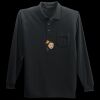 Long Sleeve Silk Touch Polo with Pocket Thumbnail