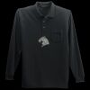 Long Sleeve Silk Touch Polo with Pocket Thumbnail