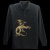 Long Sleeve Silk Touch Polo with Pocket Thumbnail