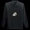 Long Sleeve Silk Touch Polo with Pocket Thumbnail