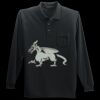 Long Sleeve Silk Touch Polo with Pocket Thumbnail