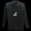 Long Sleeve Silk Touch Polo with Pocket Thumbnail