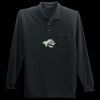 Long Sleeve Silk Touch Polo with Pocket Thumbnail