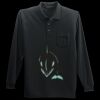 Long Sleeve Silk Touch Polo with Pocket Thumbnail