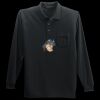 Long Sleeve Silk Touch Polo with Pocket Thumbnail