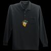 Long Sleeve Silk Touch Polo with Pocket Thumbnail