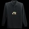 Long Sleeve Silk Touch Polo with Pocket Thumbnail