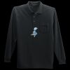 Long Sleeve Silk Touch Polo with Pocket Thumbnail