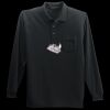 Long Sleeve Silk Touch Polo with Pocket Thumbnail