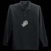 Long Sleeve Silk Touch Polo with Pocket Thumbnail