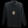 Long Sleeve Silk Touch Polo with Pocket Thumbnail