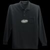 Long Sleeve Silk Touch Polo with Pocket Thumbnail