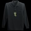 Long Sleeve Silk Touch Polo with Pocket Thumbnail