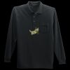 Long Sleeve Silk Touch Polo with Pocket Thumbnail