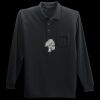 Long Sleeve Silk Touch Polo with Pocket Thumbnail