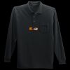 Long Sleeve Silk Touch Polo with Pocket Thumbnail