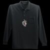 Long Sleeve Silk Touch Polo with Pocket Thumbnail