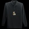 Long Sleeve Silk Touch Polo with Pocket Thumbnail